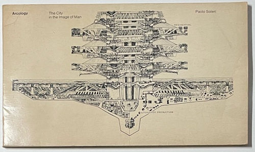 パオロ・ソレリによるアーコロジー　洋書 建築 Paolo Soleri: Arcology - The City in the Image of Man アメリカの