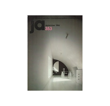 The Japan Architect 1986年09月号　353号（新建築：国際版）