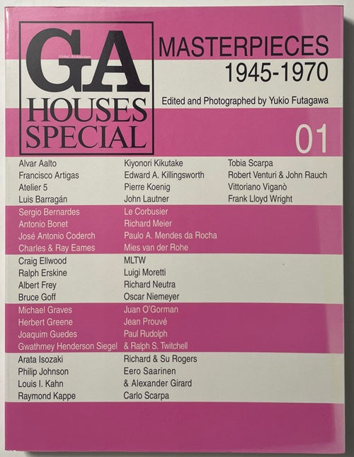 GA HOUSES SPECIAL 01 MASTERPIECES 1945-1970