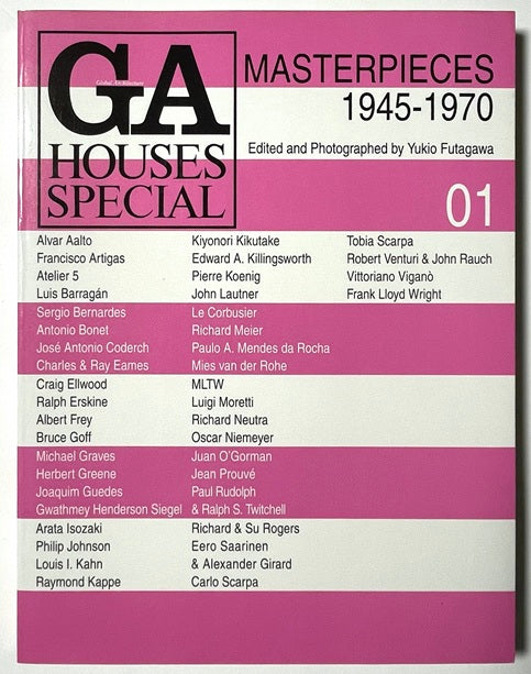GA HOUSES SPECIAL 01 MASTERPIECES 1945-1970
