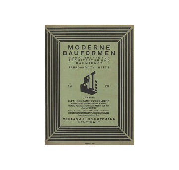Moderne Baufomen 1928年01月号