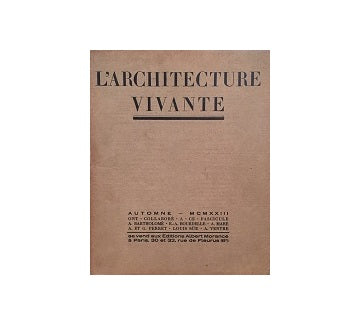 L'architecture Vivante 1923 Automne(秋号)