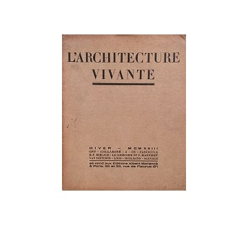 L'architecture Vivante 1923 Hiver（冬号）