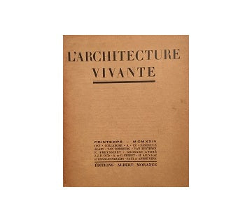 L'architecture Vivante 1924 Printemps（春号）