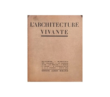 L'architecture Vivante 1924 Automne（秋号）