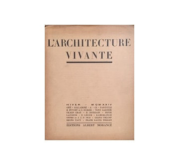 L'architecture Vivante 1924 Hiver（冬号）