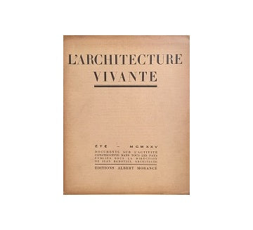 L'architecture Vivante 1925 Ete（夏号）