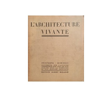 L'architecture Vivante 1927 Printemps（春号）