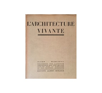 L'architecture Vivante 1927 Hiver（冬号）