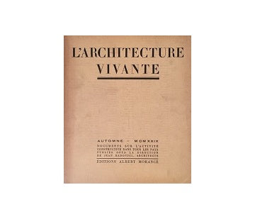 L'architecture Vivante 1929 Automne（秋号）