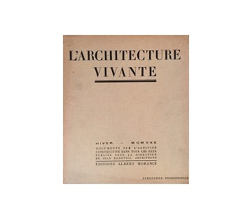 L'architecture Vivante 1930 Hiver（冬号）