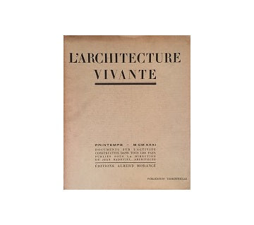 L'architecture Vivante 1931 Printemps（春号）