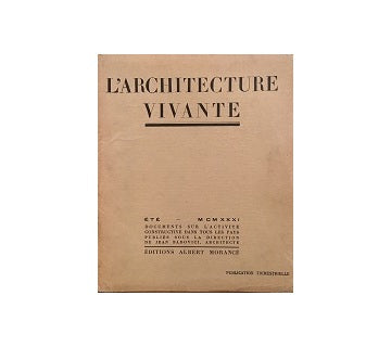 L'architecture Vivante 1931 Ete（夏号）