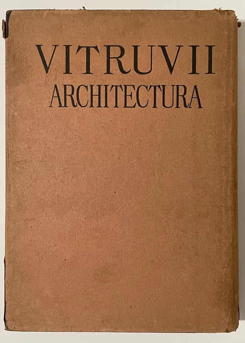 VITRUVII ARCHITECTURA　ウィトルーウィウス 建築書