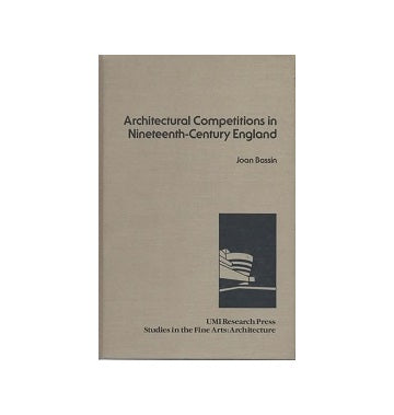 Architectural Competitions in Nineteenth Century England