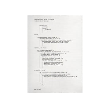 Explorations in Architecture　Teaching, Design, Research